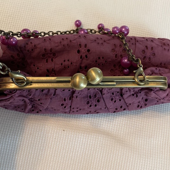 Tara Jarmon for Target Purple Mini Purse with Beaded straps - Picture 6 of 12